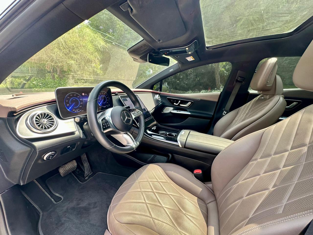 Black Mercedes Benz EQE 350+ 2024